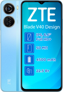  ZTE V40 Design 4/128GB Blue