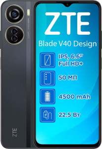  ZTE V40 Design 6/128GB Black