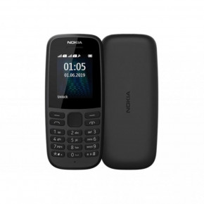   Nokia 105 Single Sim 2019 Black