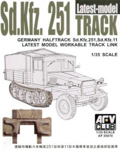 Sdkfz251 TRACK THE LATEST TYPE (WORKABLE) AFV-Club (AF35070)