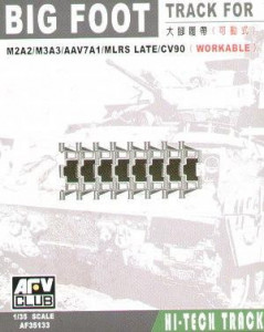 M2A2/M3A3/AAV7A1/MLRS LATE/CV90 BIG FOOT TRACK AFV-Club (AF35133)