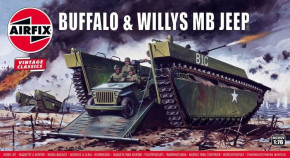  LVT Buffalo   Willys MB (2   ) Airfix (AIR02302V)