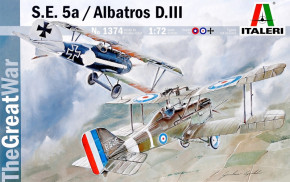  S.E.5a  Albatros D.III ITALERI (IT1374)