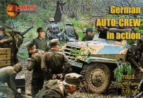 WWII German auto-crew in action Mars Figures (MS72013)