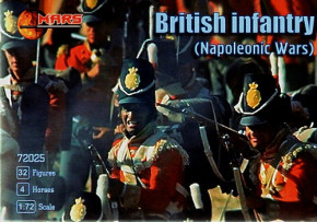 British infantry, Napoleonic Wars Mars Figures (MS72025)