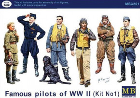 Famous pilots of WWII. kit 1 Master Box (MB3201)