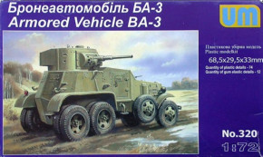 UM320 BA-3 Soviet armored vehicle UNIMODELS (UM320)