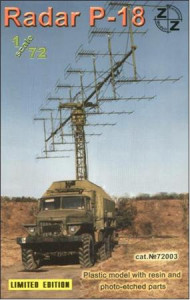 P-18 Soviet radar vehicle, plastic/resin/pe ZZ MODELL (ZZ72003)