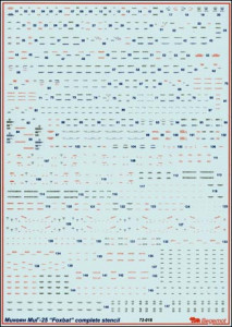 MiG-25 stencil Begemot (BD72016)