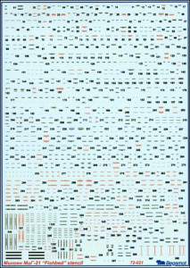 MiG-21 stencil Begemot (BD72021)
