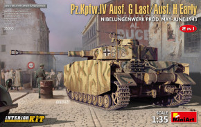   Pz.Kpfw.IV Ausf. G Last/Ausf. H Early. Nibelungenwerk Prod. ( -  1943). 2  1  MINIART (MA35333)