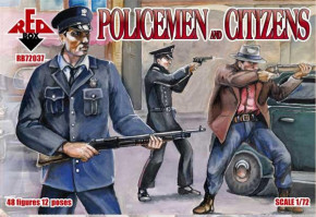  Red Box Policemen and citizens (RB72037)