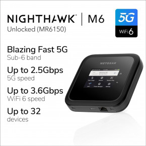  4G LTE WiFi  NETGEAR Nighthawk M6 5G (MR6150) 3