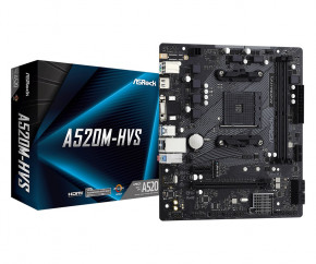   ASRock A520M-HVS Socket AM4 3