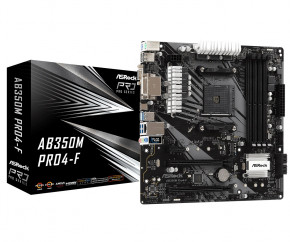   ASRock AB350M Pro4-F Socket AM4