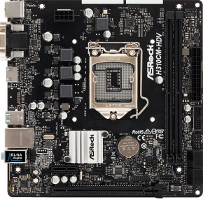   ASRock H310CM-HDV/M.2/REF (1151/H310, 2*DDR4, 1xPCIex16, 4xSATAIII, VGA/DVI-D/HDMI, GLan, mA (H310CM-HDV/M.2/REF)