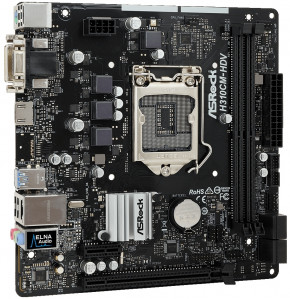   ASRock H310CM-HDV/M.2/REF (1151/H310, 2*DDR4, 1xPCIex16, 4xSATAIII, VGA/DVI-D/HDMI, GLan, mA (H310CM-HDV/M.2/REF) 3