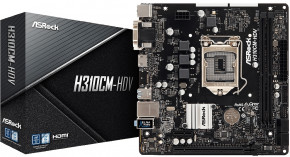   ASRock H310CM-HDV/M.2/REF (1151/H310, 2*DDR4, 1xPCIex16, 4xSATAIII, VGA/DVI-D/HDMI, GLan, mA (H310CM-HDV/M.2/REF) 6