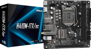   ASRock H410M-ITX/AC/REF (1200/H410, 2*DDR4, 1xPCIex16, HDMI/DP, 4xSATA, M.2, GLan, WiFi, 7.1ch,mI (H410M-ITX/AC/REF) 6