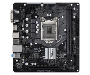   ASRock H470M-HDV/REF (1200/H470, 2*DDR4, PCIex16, HDMI/VGA/DVI, 4xSATA, RAID, GLan, 7.1ch, mATX) (H470M-HDV/REF)