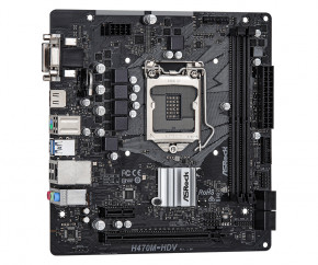   ASRock H470M-HDV/REF (1200/H470, 2*DDR4, PCIex16, HDMI/VGA/DVI, 4xSATA, RAID, GLan, 7.1ch, mATX) (H470M-HDV/REF) 3