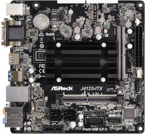   ASRock J4125-ITX/REF (Quad-Core Celeron 2.7GHz, 2xDDR4 SoDIMM, VGA/HDMI/DVI, 1*PCIe, 4xSATAIII, mini (J4125-ITX/REF)