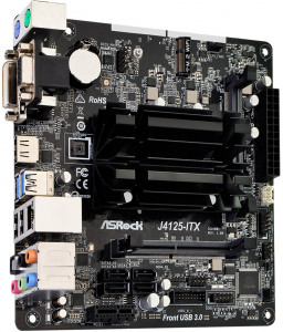   ASRock J4125-ITX/REF (Quad-Core Celeron 2.7GHz, 2xDDR4 SoDIMM, VGA/HDMI/DVI, 1*PCIe, 4xSATAIII, mini (J4125-ITX/REF) 3