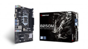   Biostar LGA1151 Intel B250 MicroATX 1 x PCI-E 3.0 x16 2 x DDR4 DIMM;   2 24-pin 4-pin (B250MHC) 3