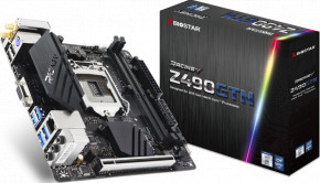   Biostar Socket 1200 Intel Z490 MiniITX 1 x PCI-E 3.0 x16 2 x DDR4 DIMM;   2 24-pin 8-pin (Z490GTN) 5