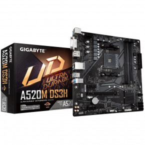   Gigabyte A520M DS3H Socket AM4 6