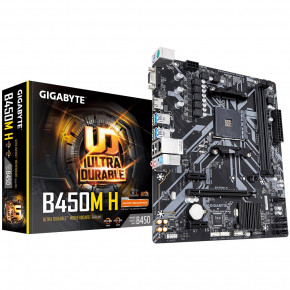   Gigabyte B450M H Socket AM4