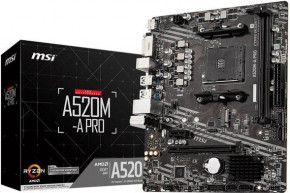   MSI A520M-A Pro Socket AM4 5