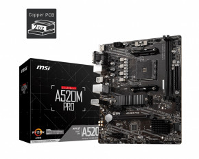   MSI A520M Pro Socket AM4