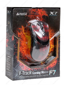  A4Tech F7 Black/Red USB V-Track 4