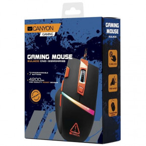  Canyon Sulaco CND-SGM04RGB Black/Orange USB 4