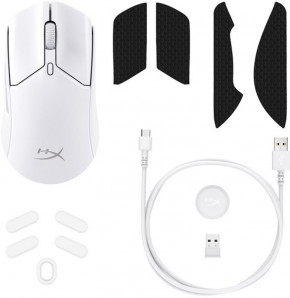   HyperX Pulsefire Haste 2 WL White (6N0A9AA) 8