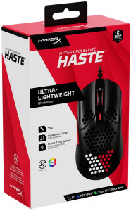  HyperX Pulsefire Haste USB Black/Red (4P5E3AA) 8