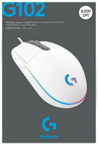  Logitech G102 Lightsync (910-005824) White USB 9