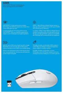   Logitech G305 Lightspeed White (910-005291, 910-005289) 9