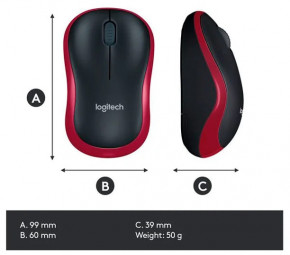  Logitech M185 WL Red (910-002240) 9