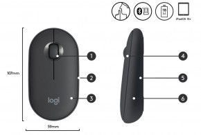  Logitech M350 Graphite (910-005718) 8