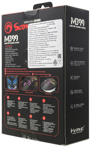  Marvo M399 RGB-LED USB Black 13