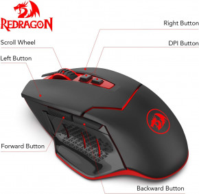    Redragon M690 2400DPI Black (2)