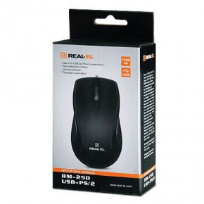  REAL-EL RM-250 USB+PS/2, black 5