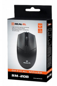  REAL-EL RM-208 Black USB UAH 9