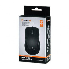  Real-el RM-250 USB Black 5