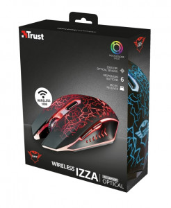   Trust GXT 107 Izza Wireless (23214) Black USB 8