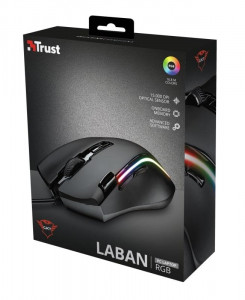  Trust GXT 188 Laban RGB (21789) Black USB 5