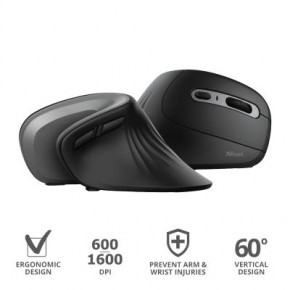  Trust Verro Ergonomic Wireless Black (23507) 10