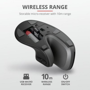  Trust Verro Ergonomic Wireless Black (23507) 13